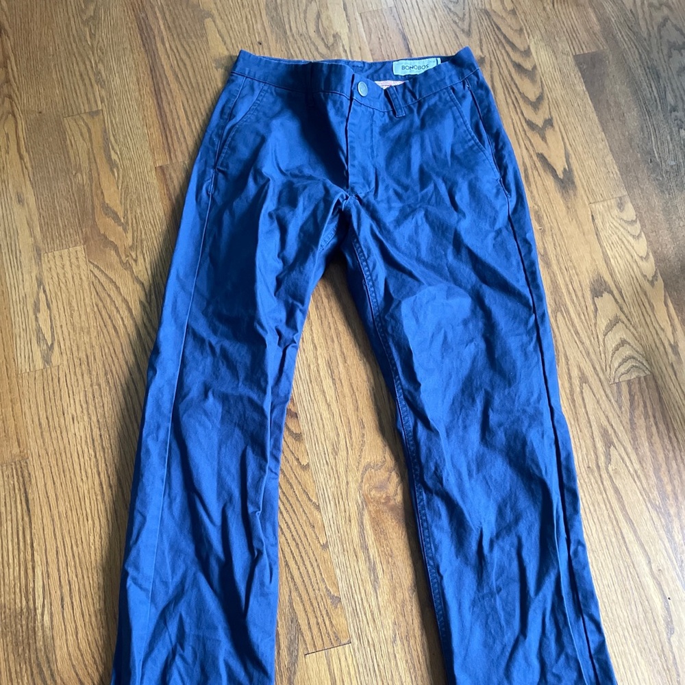 Bonobos Mens Blue Chinos Straight Fit Size 29x32